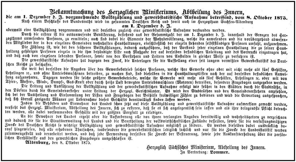 1875-10-30 Hdf Volkszaehlung November 2